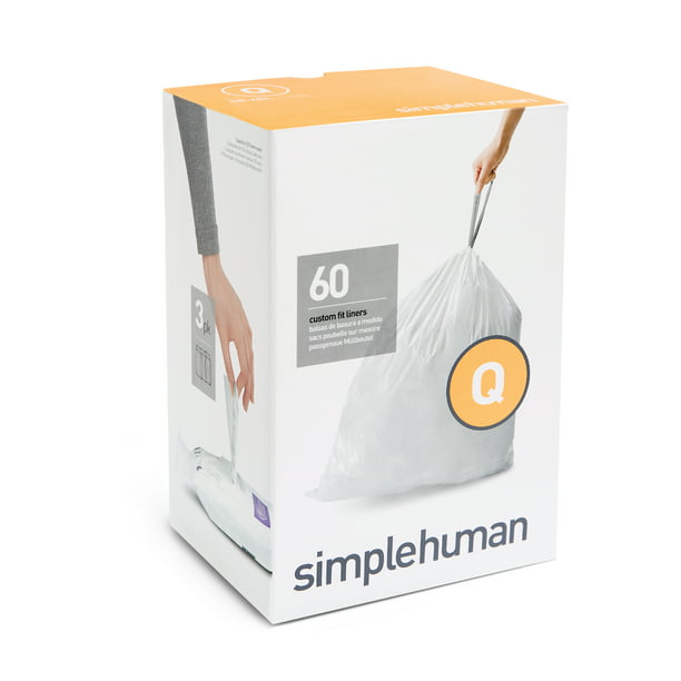 NEW Simplehuman Code K Custom Fit Liners 60pk